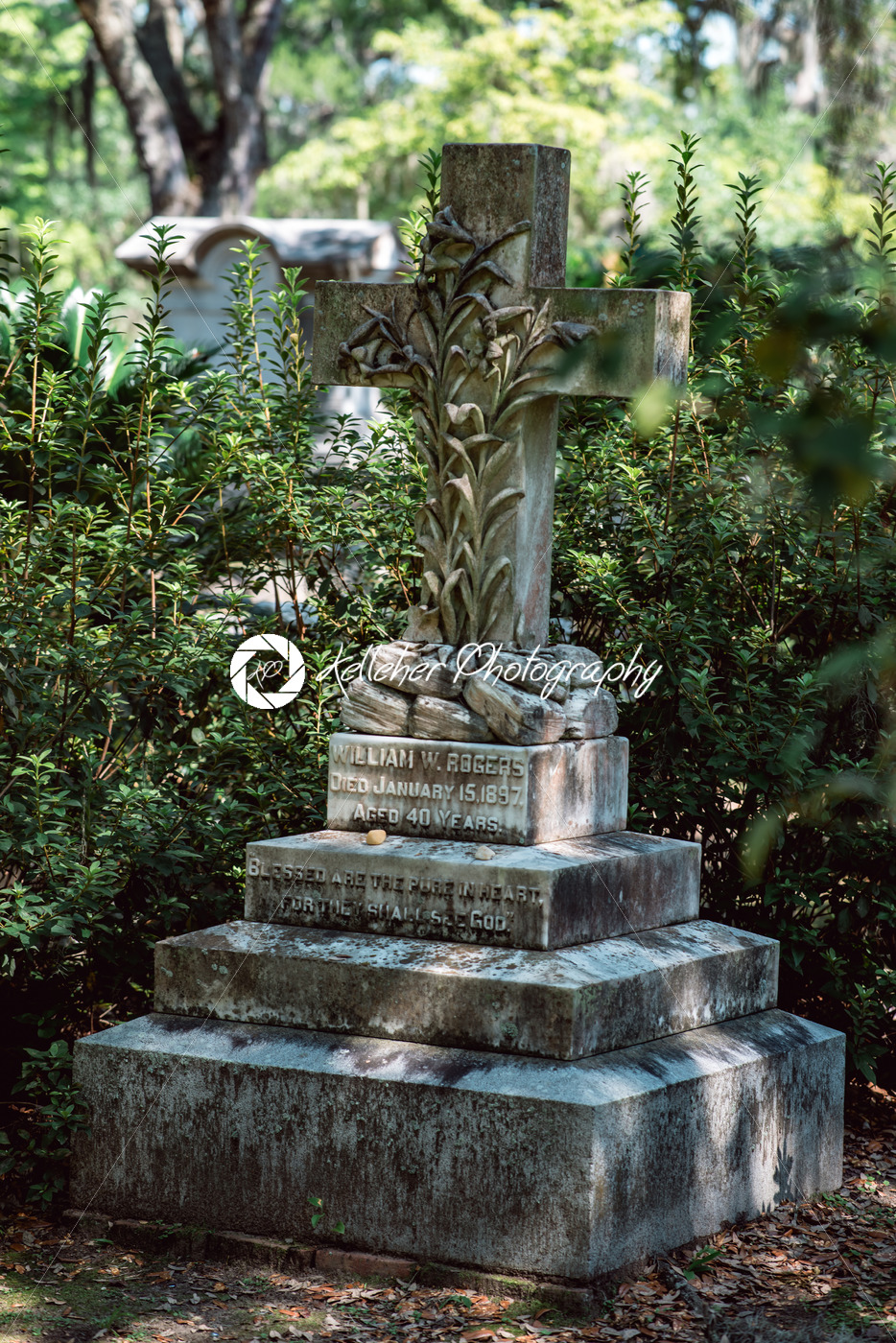 William Rogers Cemetery Statuary Statue Bonaventure Cemetery Savannah Georgia - Kelleher Photography Store