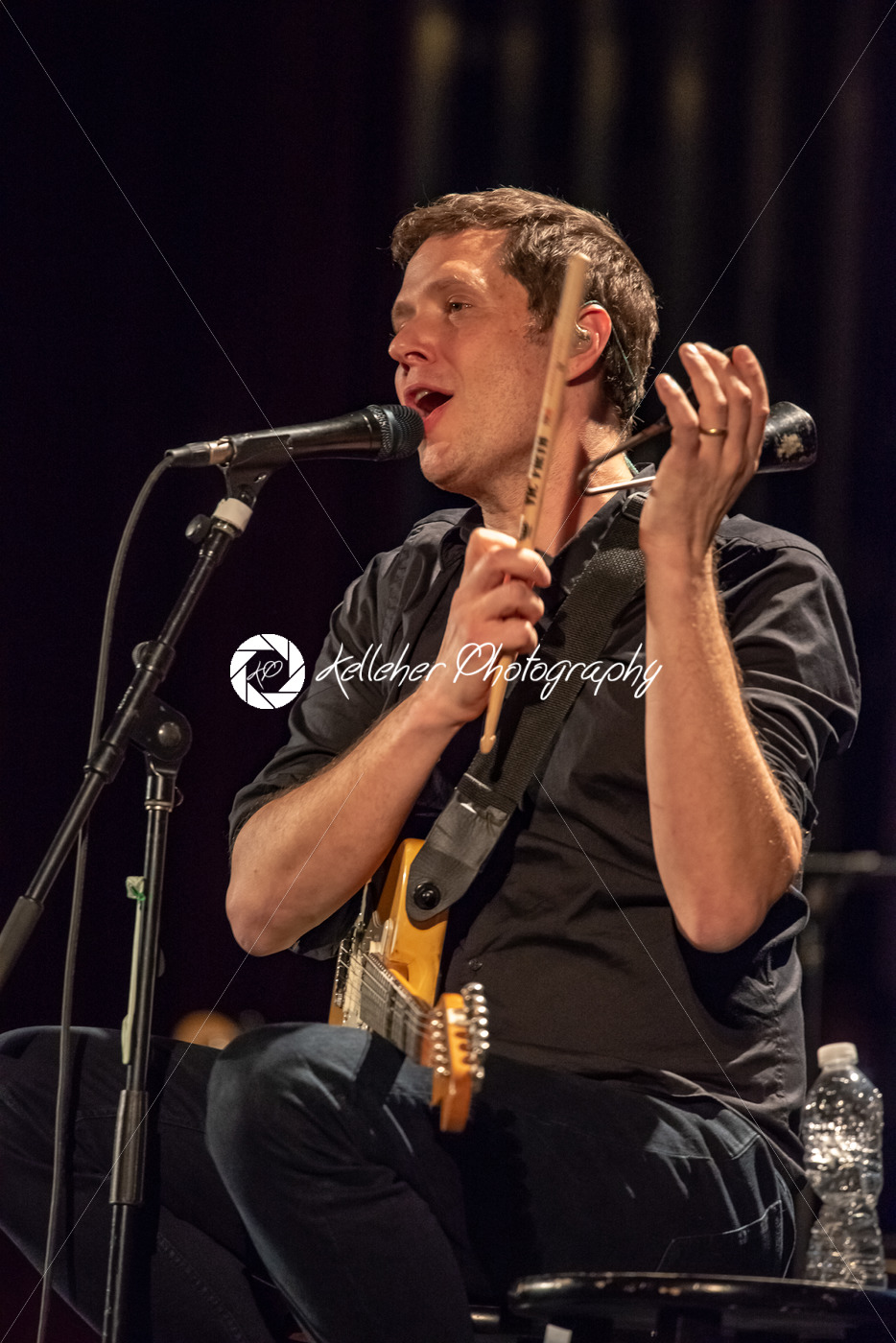 ITHACA, NY – NOVEMBER 4, 2018: Lead vocalist Guitarist Damian Kulash of the band OK Go performs on their Live Videos tour at the State Theatre of Ithaca - Kelleher Photography Store